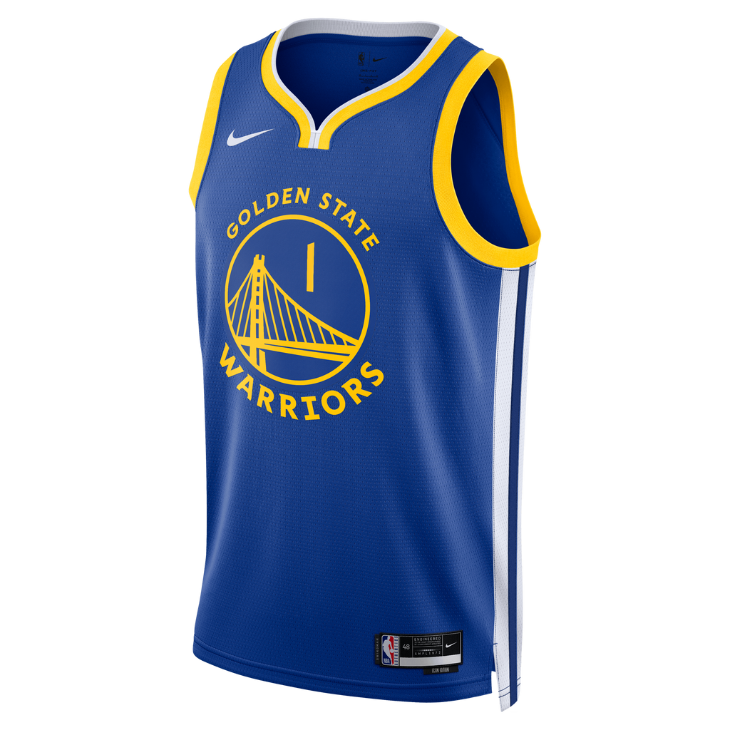 Unisex Golden State Warriors Yaxel Lendeborg Nike Royal Swingman Jersey - Icon Edition product image 3, provided for visual