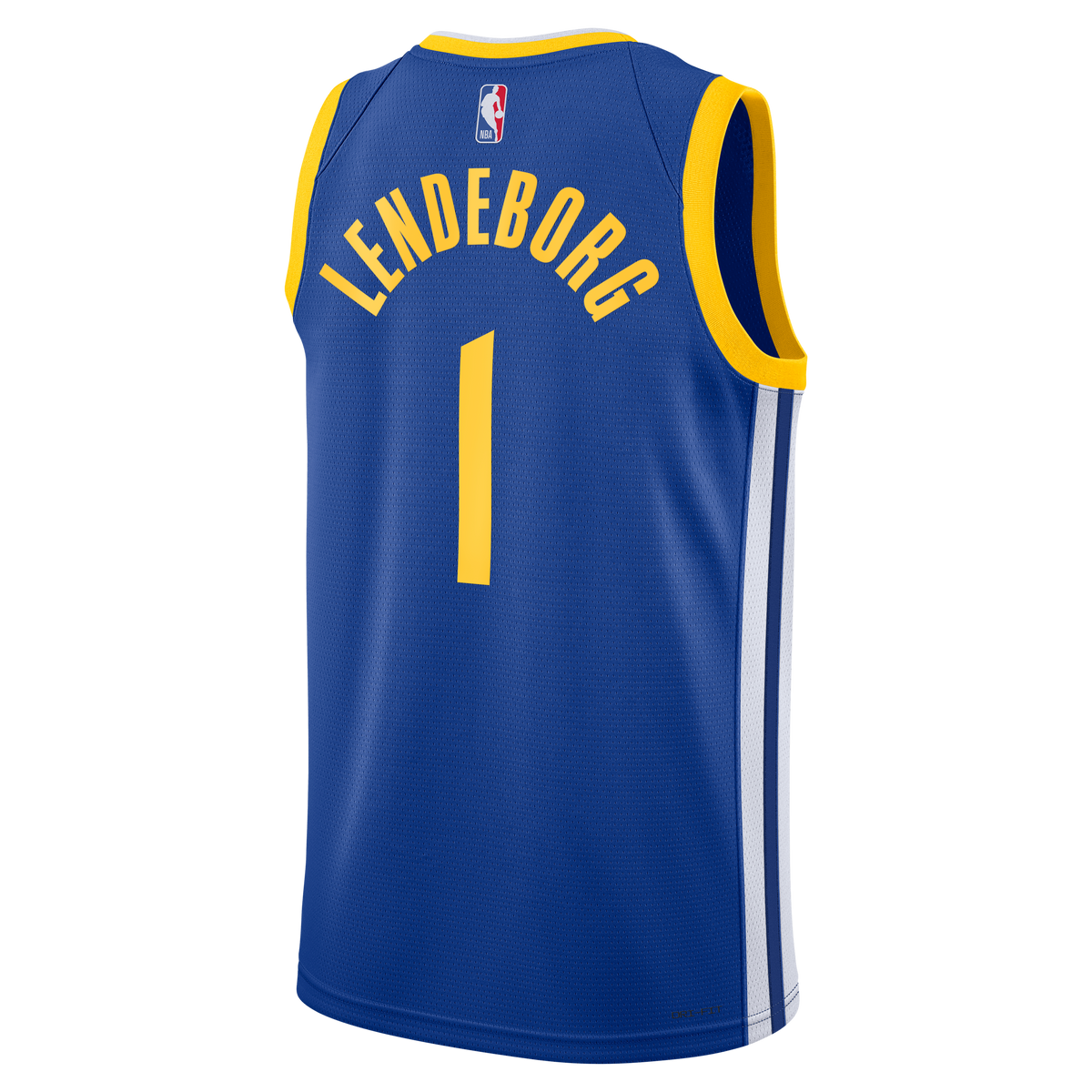 Unisex Golden State Warriors Yaxel Lendeborg Nike Royal Swingman Jersey - Icon Edition product image 4, provided for visual