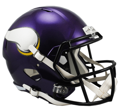 Minnesota Vikings Full Size Replica Speed Helmet product image 1, provided for visual reference and product detail review