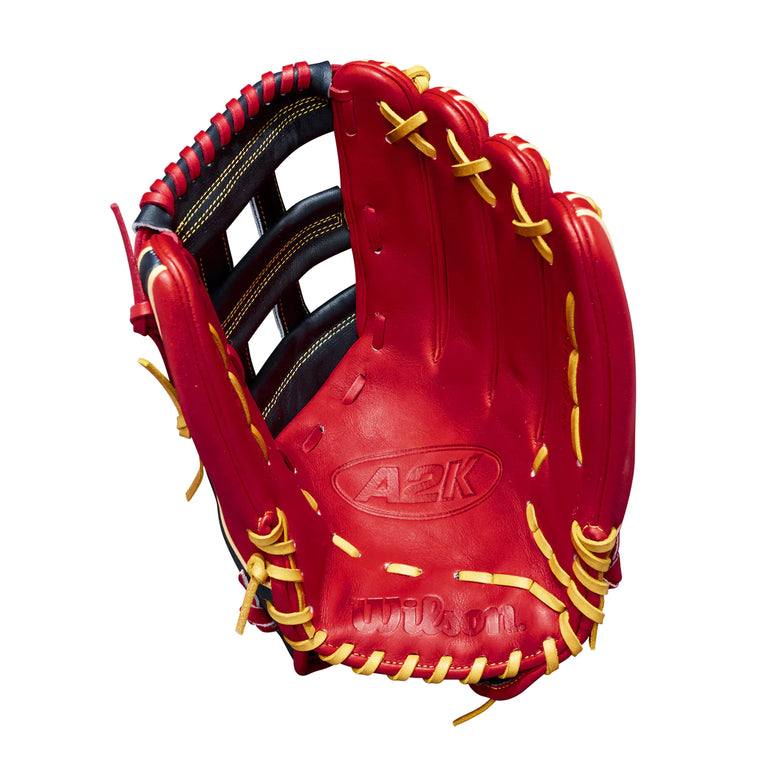 WILSON A2K 12.75" JUAN SOTO JS22 BASEBALL GLOVE Left Hand Through product image 2, provided for visual reference and product