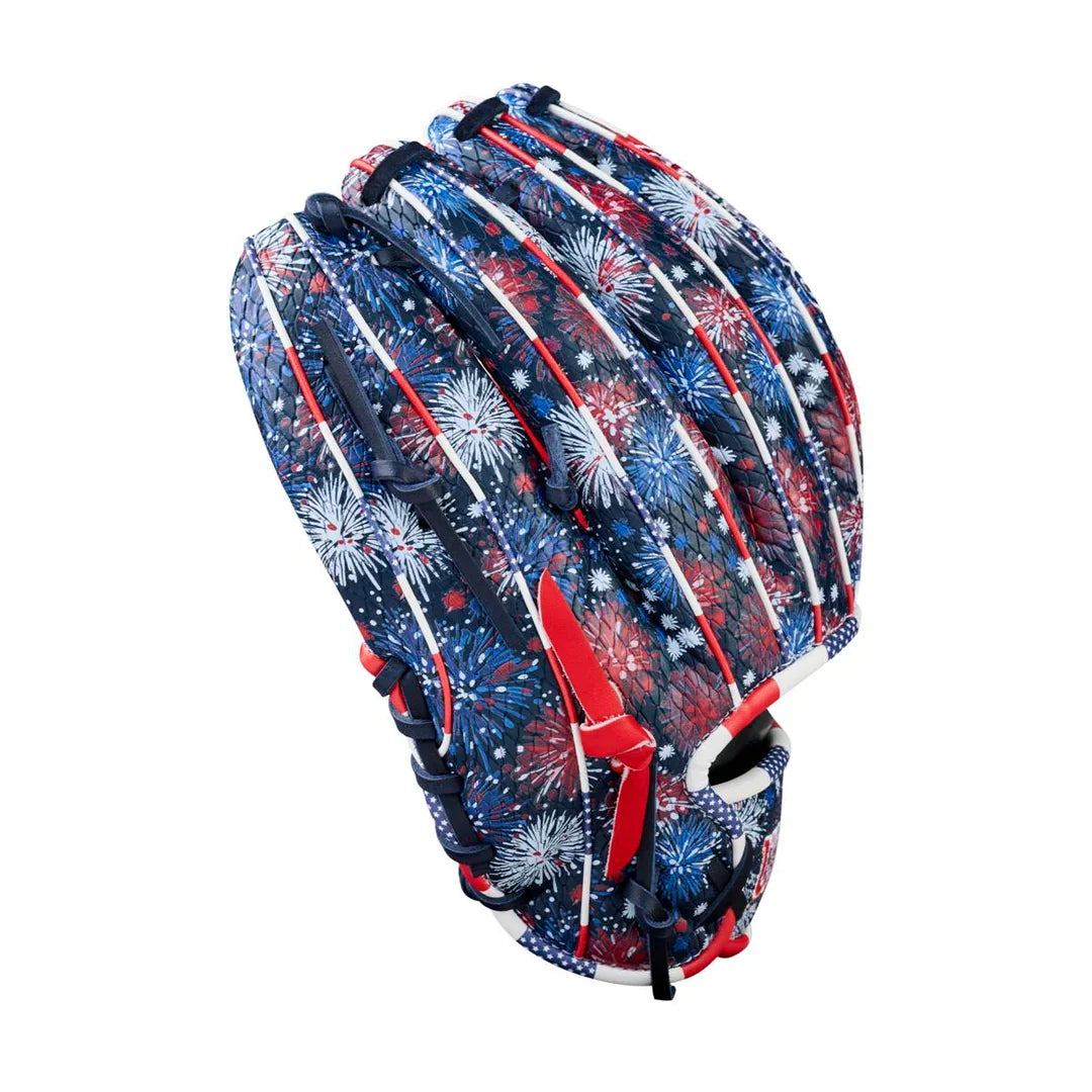 Wilson A2000 1975SS 11.75" July 2025 GOTM Firework Infield Baseball Glove – WBW1042171175 product image 3, provided for