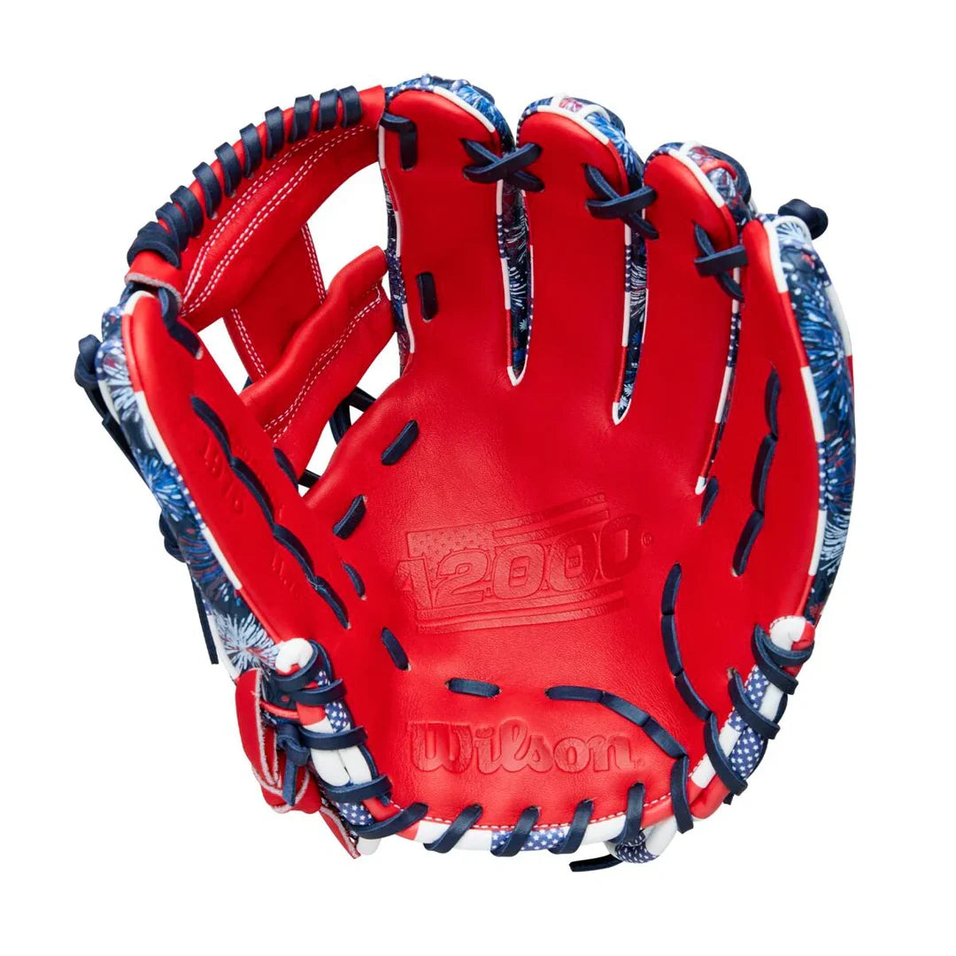 Wilson A2000 1975SS 11.75" July 2025 GOTM Firework Infield Baseball Glove – WBW1042171175 product image 5, provided for