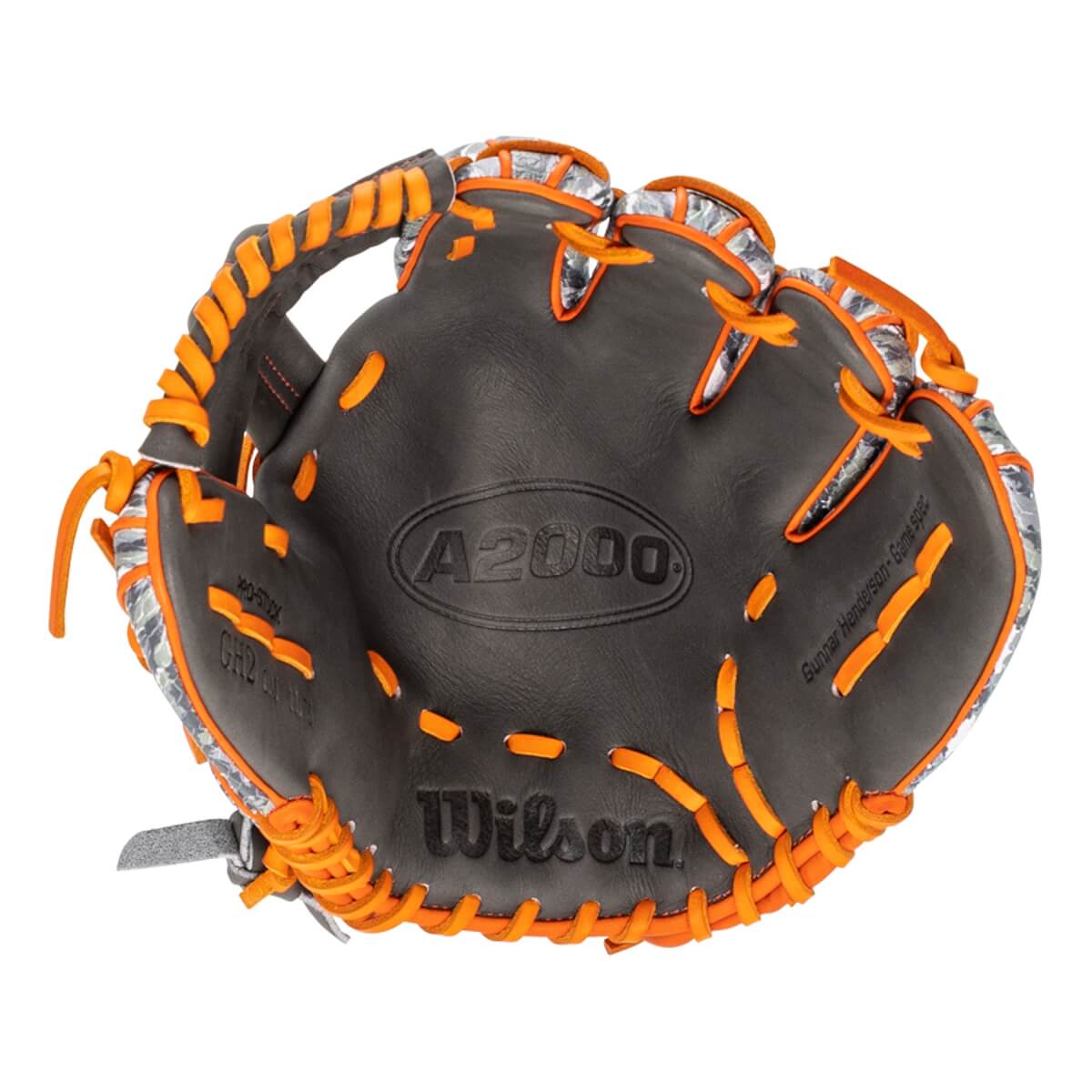 Wilson 2025 Winter Gunnar Henderson A2000® GH2 GM 11.75” Infield Baseball Glove product image 4, provided for visual