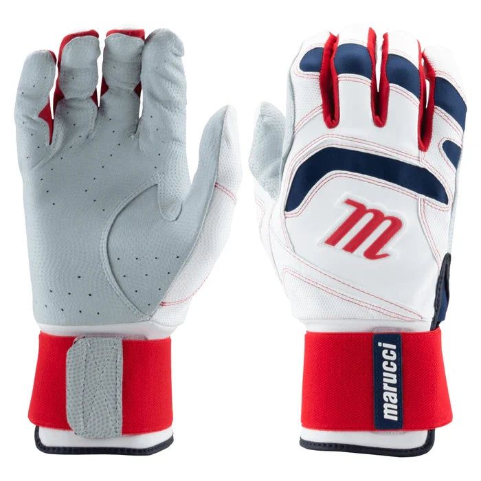 Marucci Signature series adult full Wrap Batting Gloves - MBGSGN3FW product image 1, provided for visual reference and