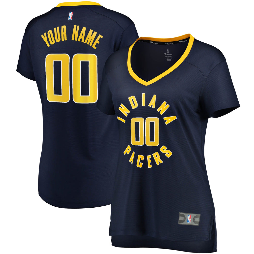 Indiana Pacers Fanatics Navy Fast Break Custom Jersey - Icon Edition for Women product image 2, provided for visual