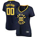 Indiana Pacers Fanatics Navy Fast Break Custom Jersey - Icon Edition for Women product image 1, provided for visual