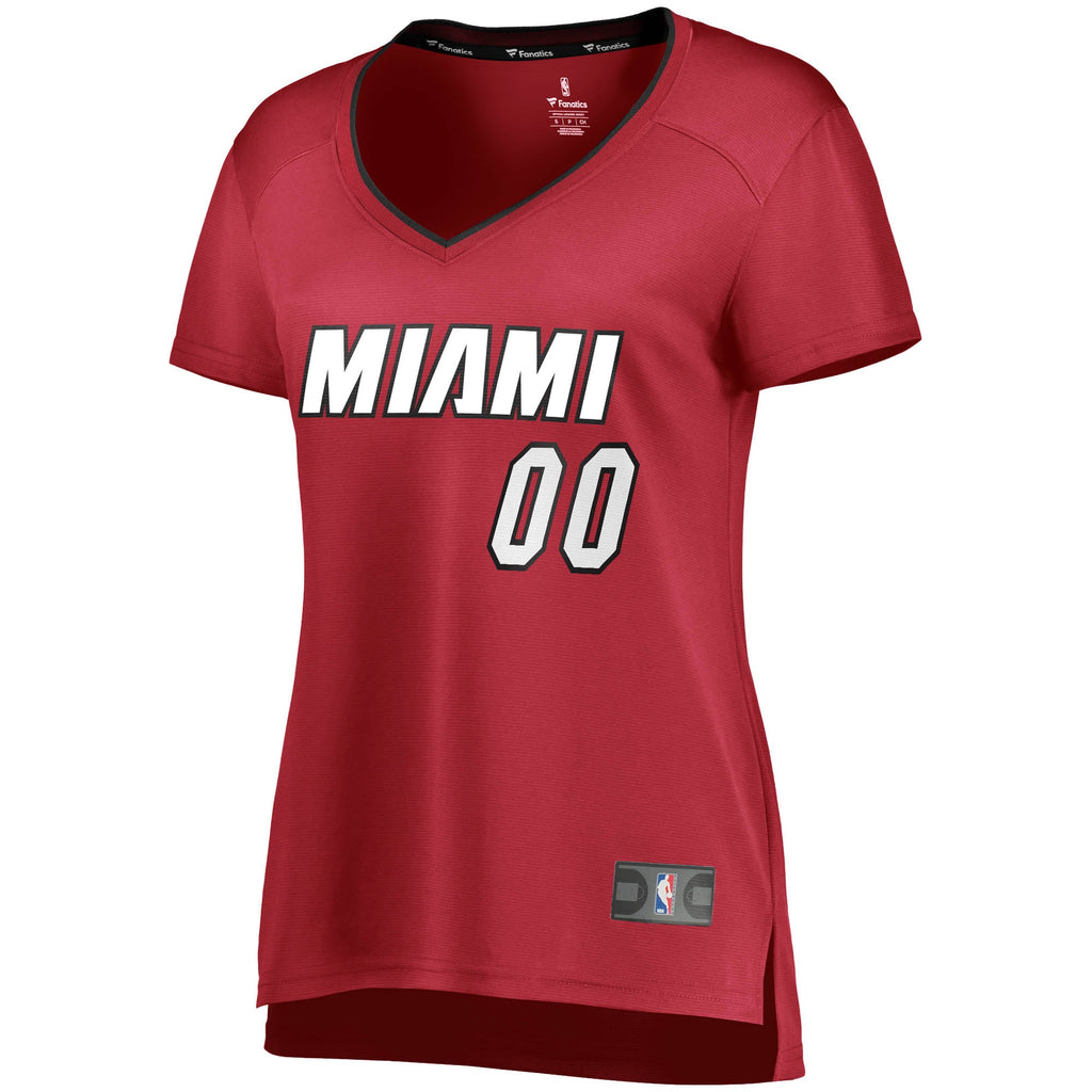Miami Heat Fanatics Wine Fast Break Replica Custom Jersey - Statement Edition for Women product image 3, provided for visual