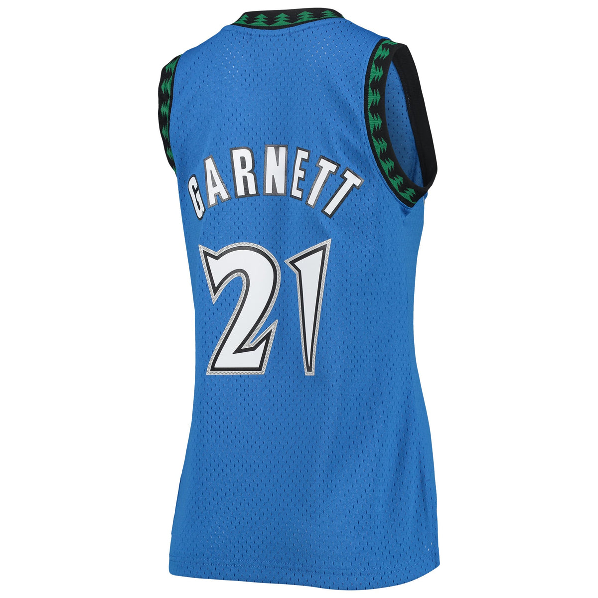 Minnesota Timberwolves Kevin Garnett Mitchell & Ness Blue Hardwood Classics Swingman Jersey for Women product image 4,