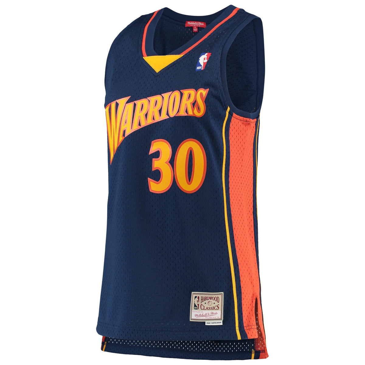 Golden State Warriors Stephen Curry Mitchell & Ness Navy 2009-10 Hardwood Classics Swingman Jersey for Women product image