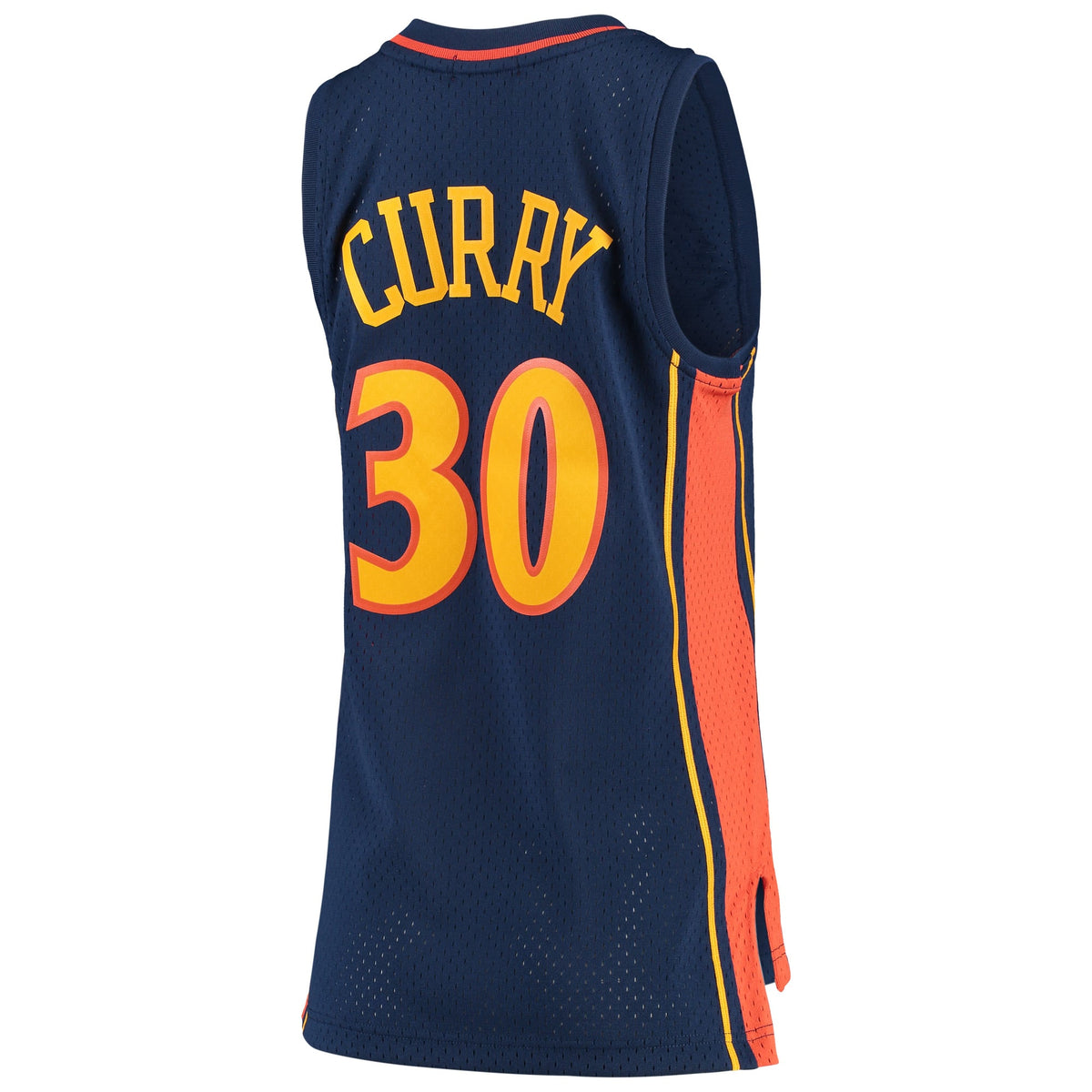 Golden State Warriors Stephen Curry Mitchell & Ness Navy 2009-10 Hardwood Classics Swingman Jersey for Women product image