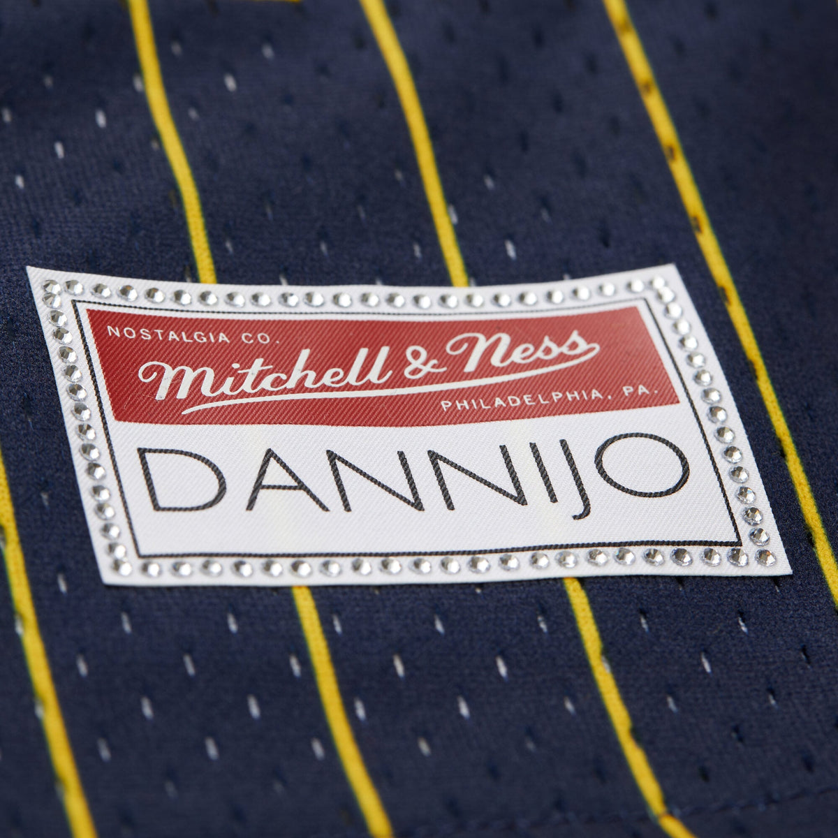 Golden State Warriors Mitchell & Ness x DANNIJO Blue Fashion Baseball Jersey for Women product image 8, provided for visual