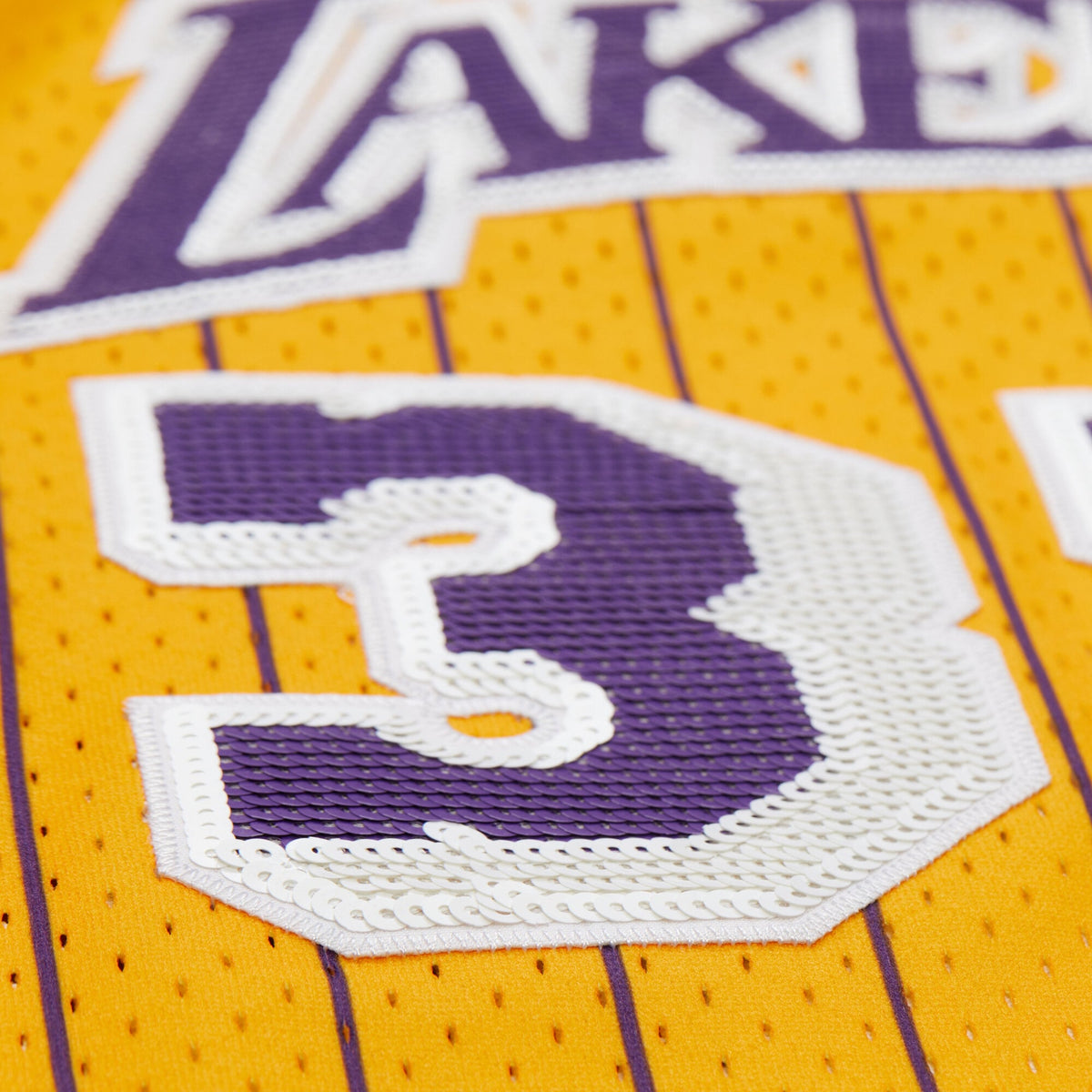 Los Angeles Lakers Magic Johnson Mitchell & Ness x DANNIJO Yellow Fashion Cropped Basketball Jersey for Women product image