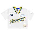 Golden State Warriors New Era White Sport Classics Capsule Boxy Cropped Fashion Jersey for Women product image 1, provided