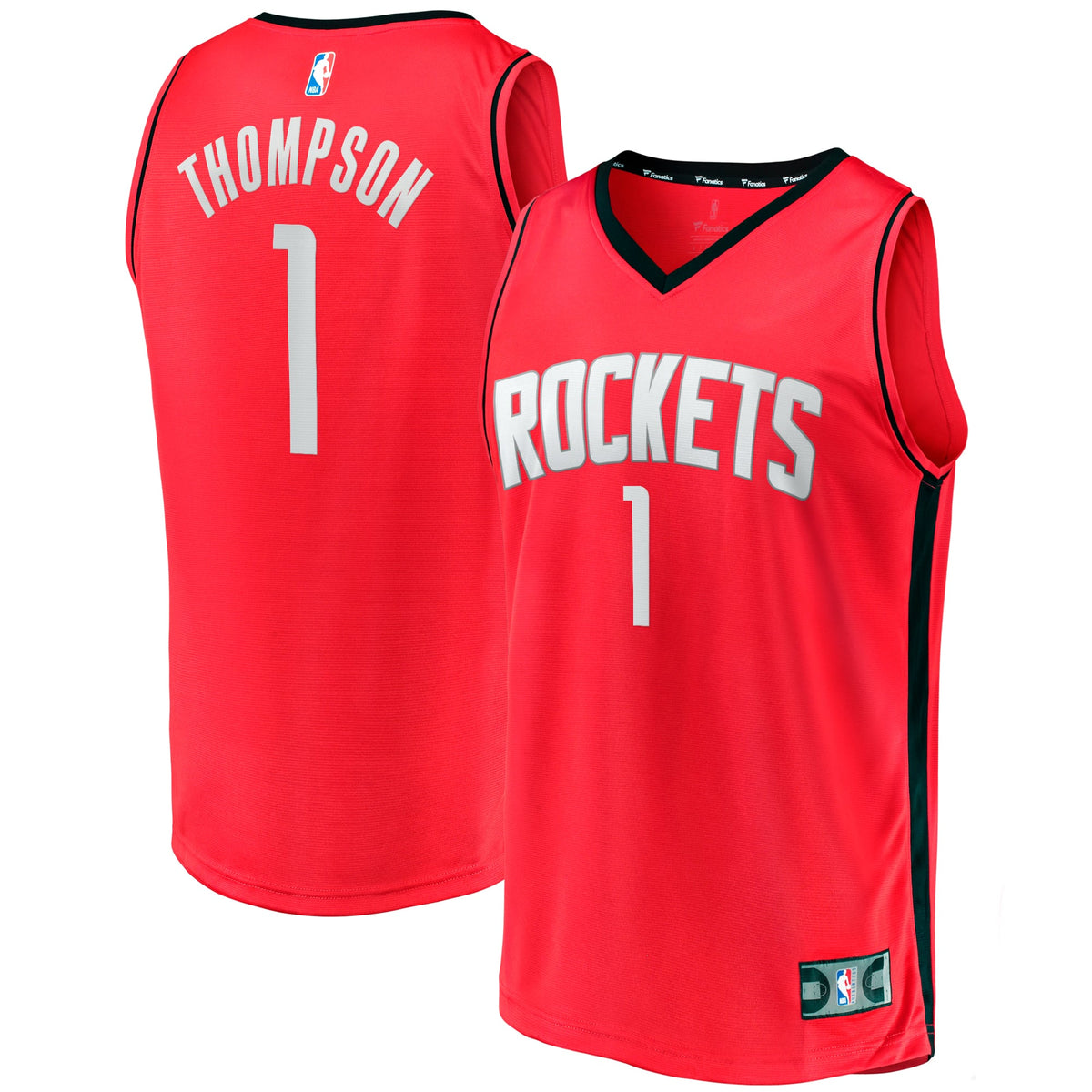 Youth Houston Rockets Amen Thompson Fanatics Red Fast Break Replica Jersey - Icon Edition product image 1, provided for