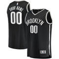 Youth Brooklyn Nets Fanatics Black Fast Break Custom Replica Jersey - Icon Edition product image 1, provided for visual