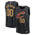 Youth Cleveland Cavaliers Fanatics Black Fast Break Custom Jersey - Statement Edition product image 1, provided for visual