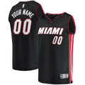 Youth Miami Heat Fanatics Black Fast Break Custom Replica Jersey - Icon Edition product image 1, provided for visual