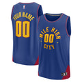 Youth Denver Nuggets Fanatics Blue Fast Break Replica Custom Jersey - Statement Edition product image 1, provided for visual