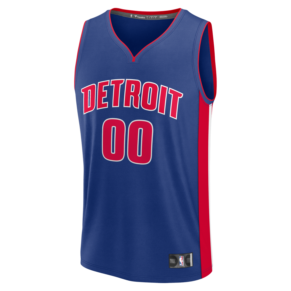 Youth Detroit Pistons Fanatics Blue Fast Break Custom Jersey - Icon Edition product image 3, provided for visual reference