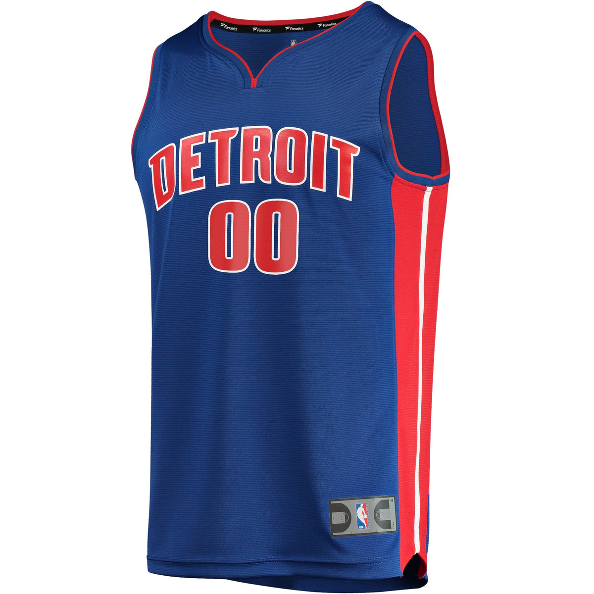 Youth Detroit Pistons Fanatics Blue Fast Break Custom Replica Jersey - Icon Edition product image 3, provided for visual
