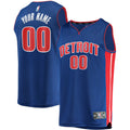 Youth Detroit Pistons Fanatics Blue Fast Break Custom Replica Jersey - Icon Edition product image 1, provided for visual