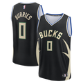 Youth Milwaukee Bucks Brayden Burries Fanatics Black Fast Break Replica Jersey - Statement Edition product image 1, provided