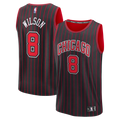 Youth Chicago Bulls Caleb Wilson Fanatics Black Fast Break Replica Jersey - Statement Edition product image 1, provided for