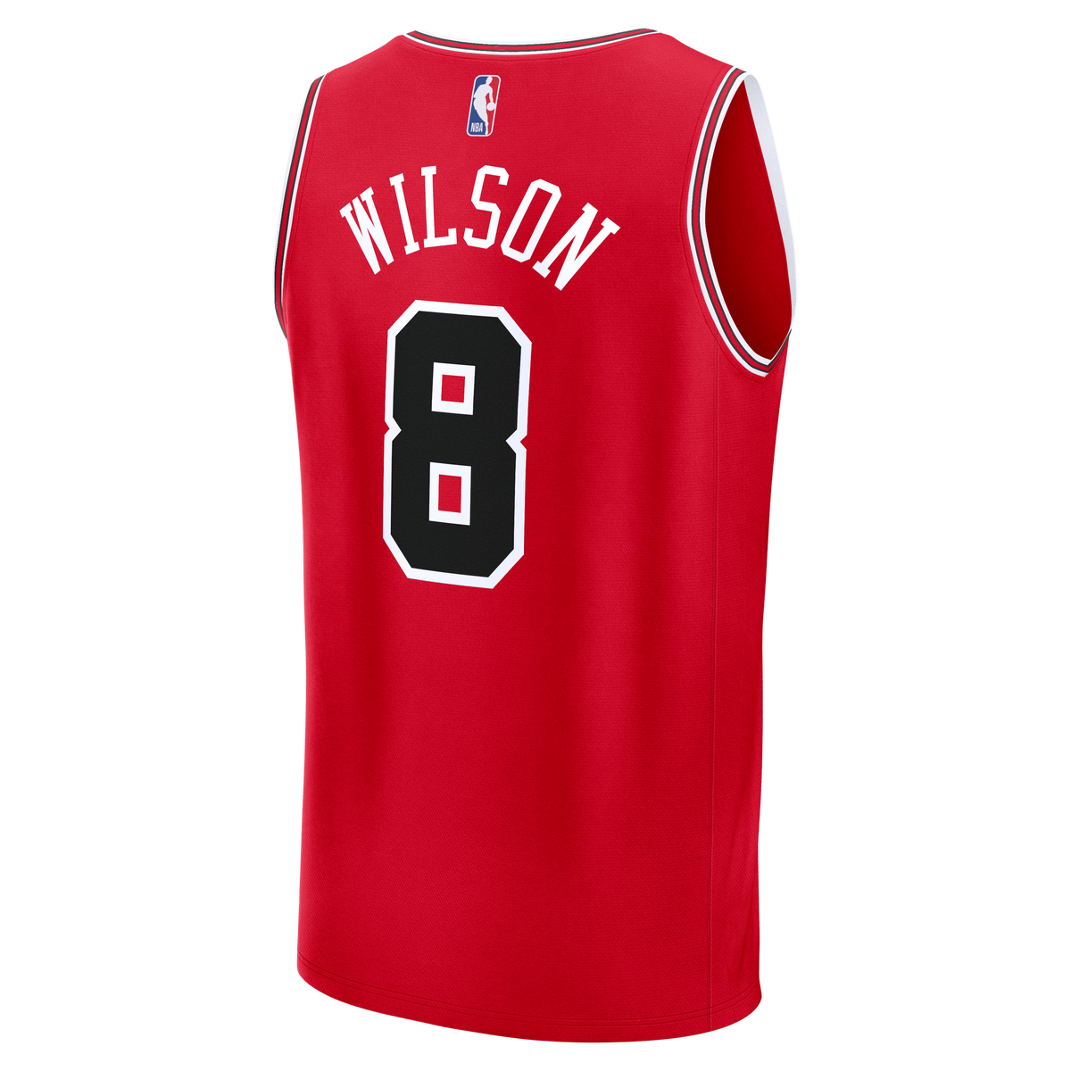 Youth Chicago Bulls Caleb Wilson Fanatics Red Fast Break Replica Jersey - Icon Edition product image 4, provided for visual