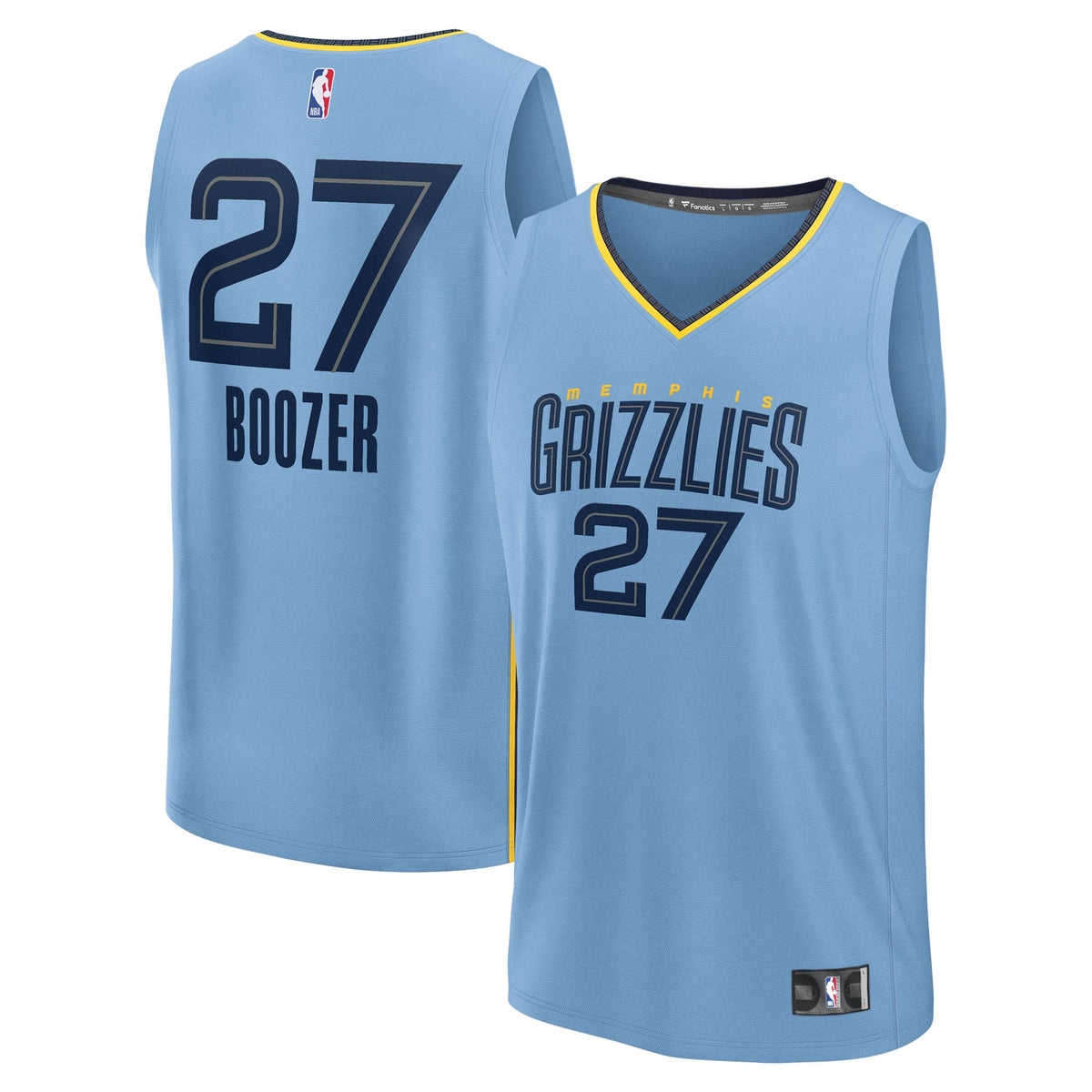 Youth Memphis Grizzlies Cameron Boozer Fanatics Light Blue Fast Break Replica Jersey - Statement Edition product image 2,