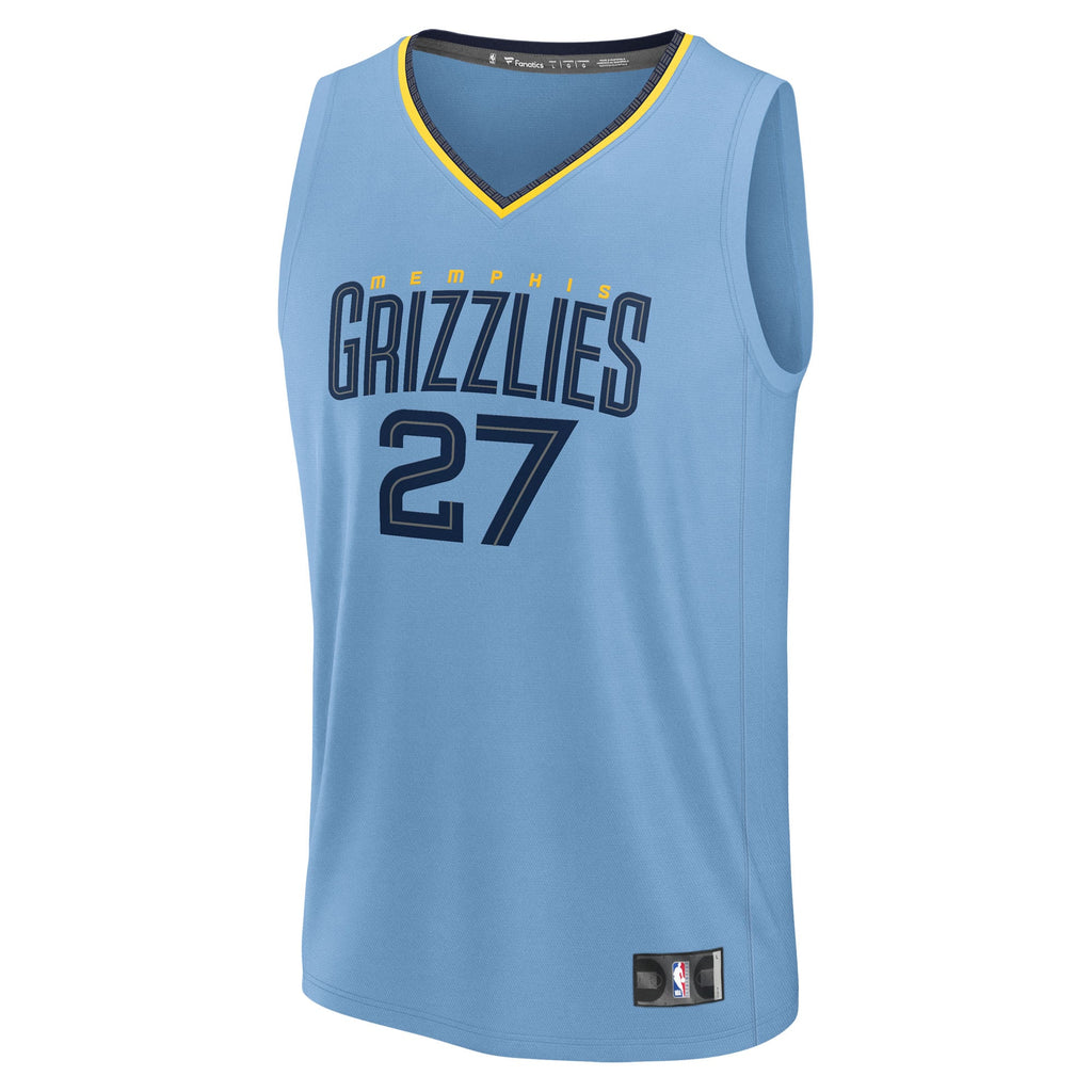 Youth Memphis Grizzlies Cameron Boozer Fanatics Light Blue Fast Break Replica Jersey - Statement Edition product image 3,