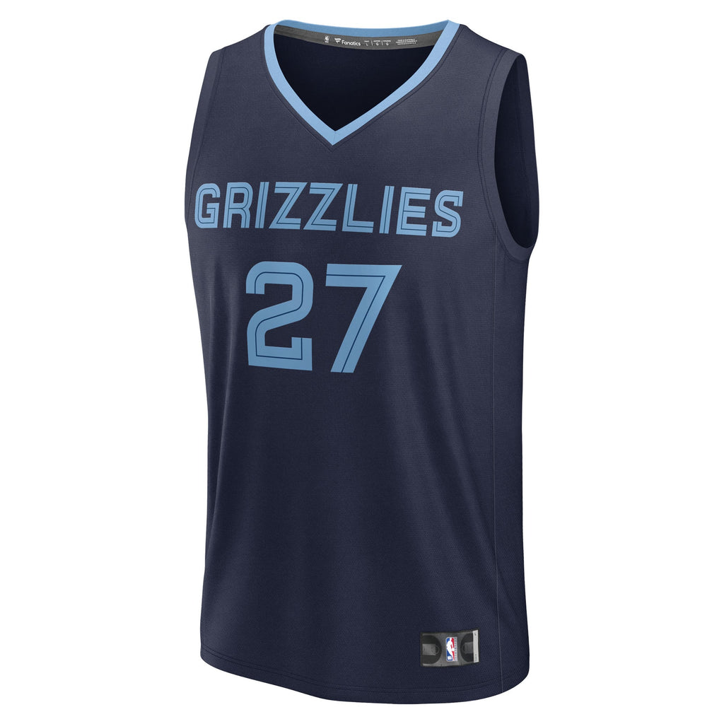 Youth Memphis Grizzlies Cameron Boozer Fanatics Navy Fast Break Replica Jersey - Icon Edition product image 3, provided for