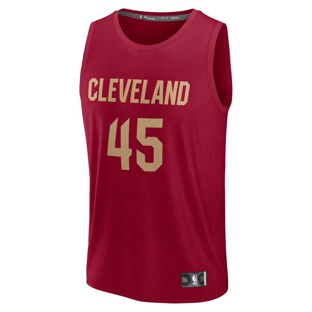 Youth Cleveland Cavaliers Donovan Mitchell Fanatics Wine Fast Break Player Jersey - Icon Edition product image 3, provided