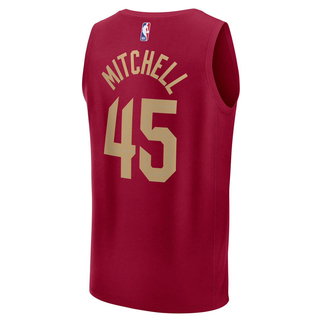 Youth Cleveland Cavaliers Donovan Mitchell Fanatics Wine Fast Break Replica Player Jersey - Icon Edition product image 4,