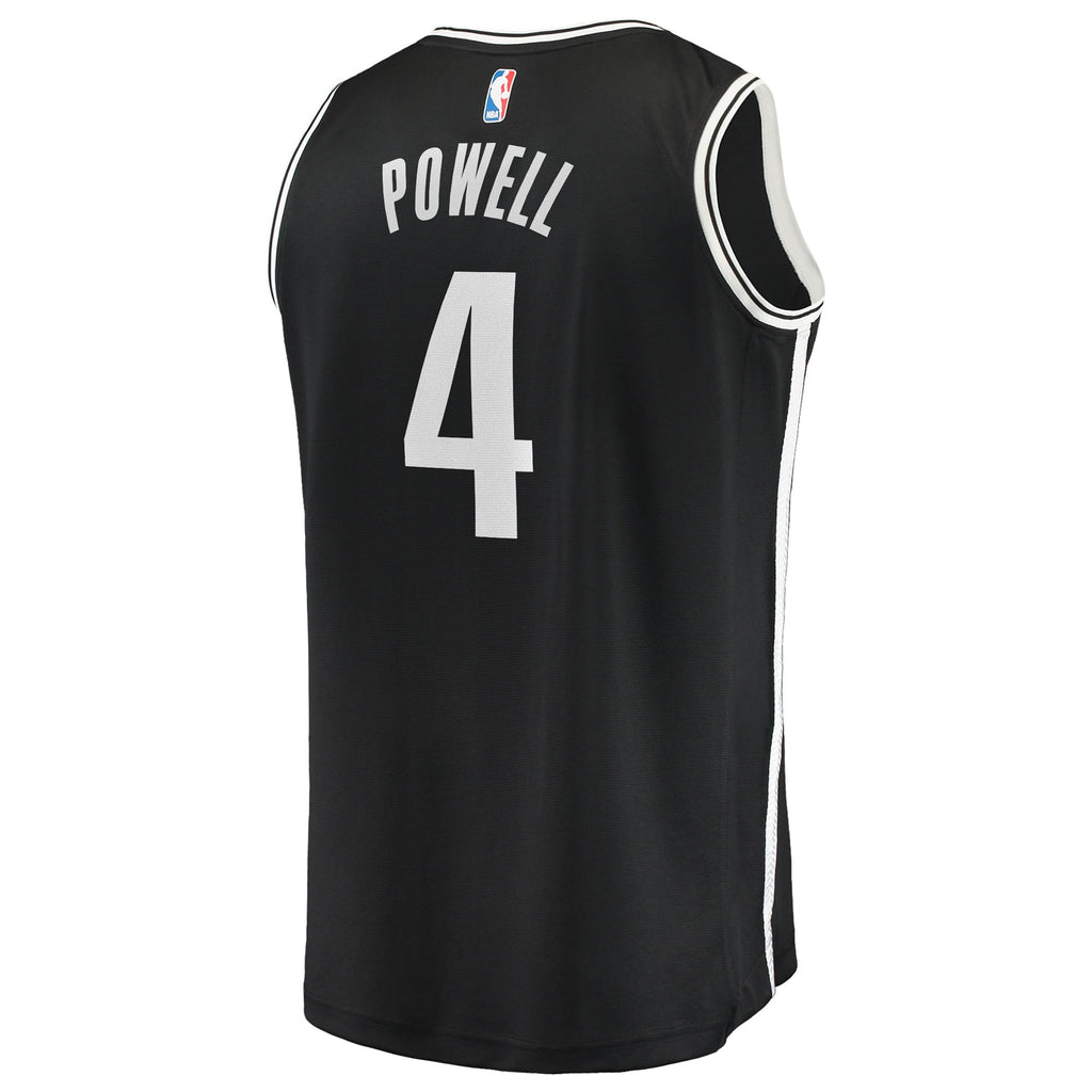 Youth Brooklyn Nets Drake Powell Fanatics Black Fast Break Replica Jersey - Icon Edition product image 4, provided for