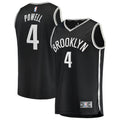 Youth Brooklyn Nets Drake Powell Fanatics Black Fast Break Replica Jersey - Icon Edition product image 1, provided for