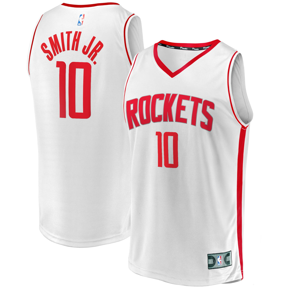 Youth Houston Rockets Jabari Smith Jr. Fanatics White Fast Break Replica Player Jersey - Association Edition product image