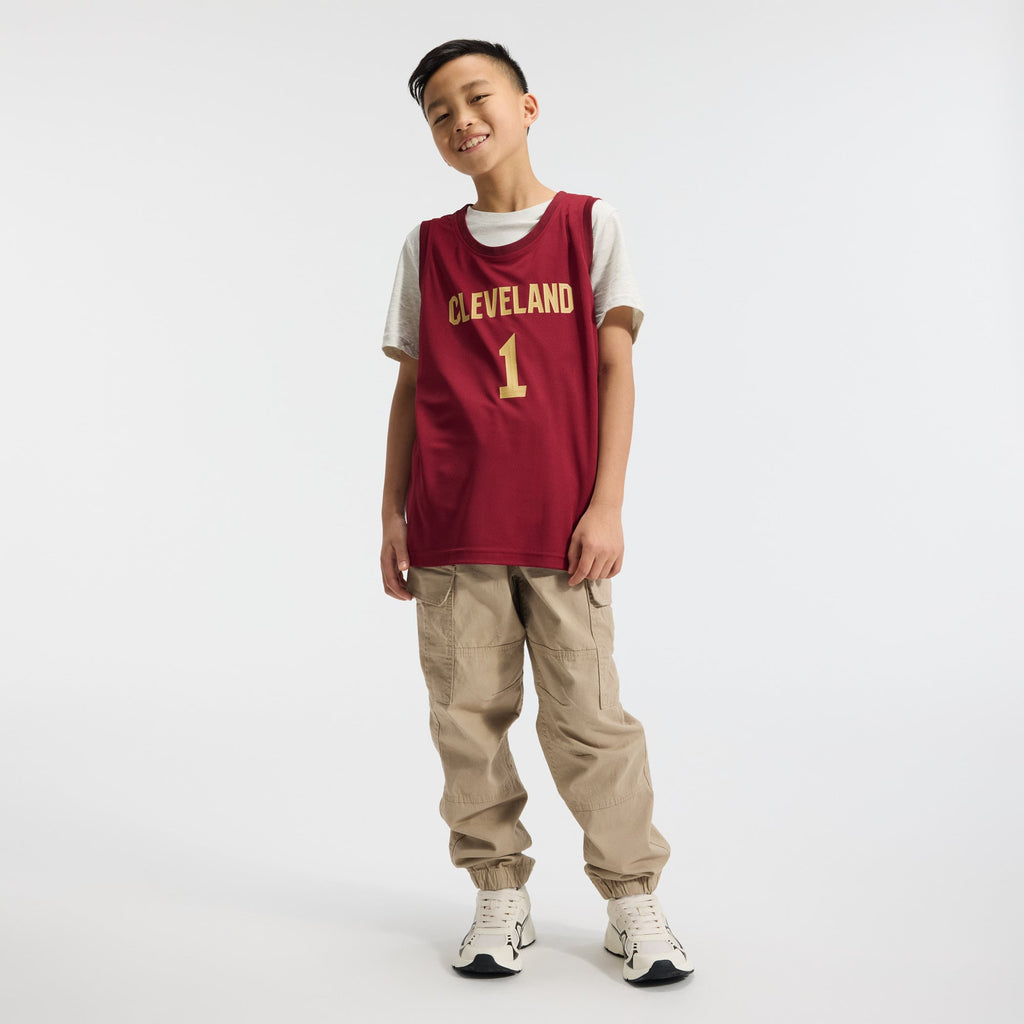 Youth Cleveland Cavaliers James Harden Fanatics Wine Fast Break Replica Jersey - Icon Edition product image 5, provided for