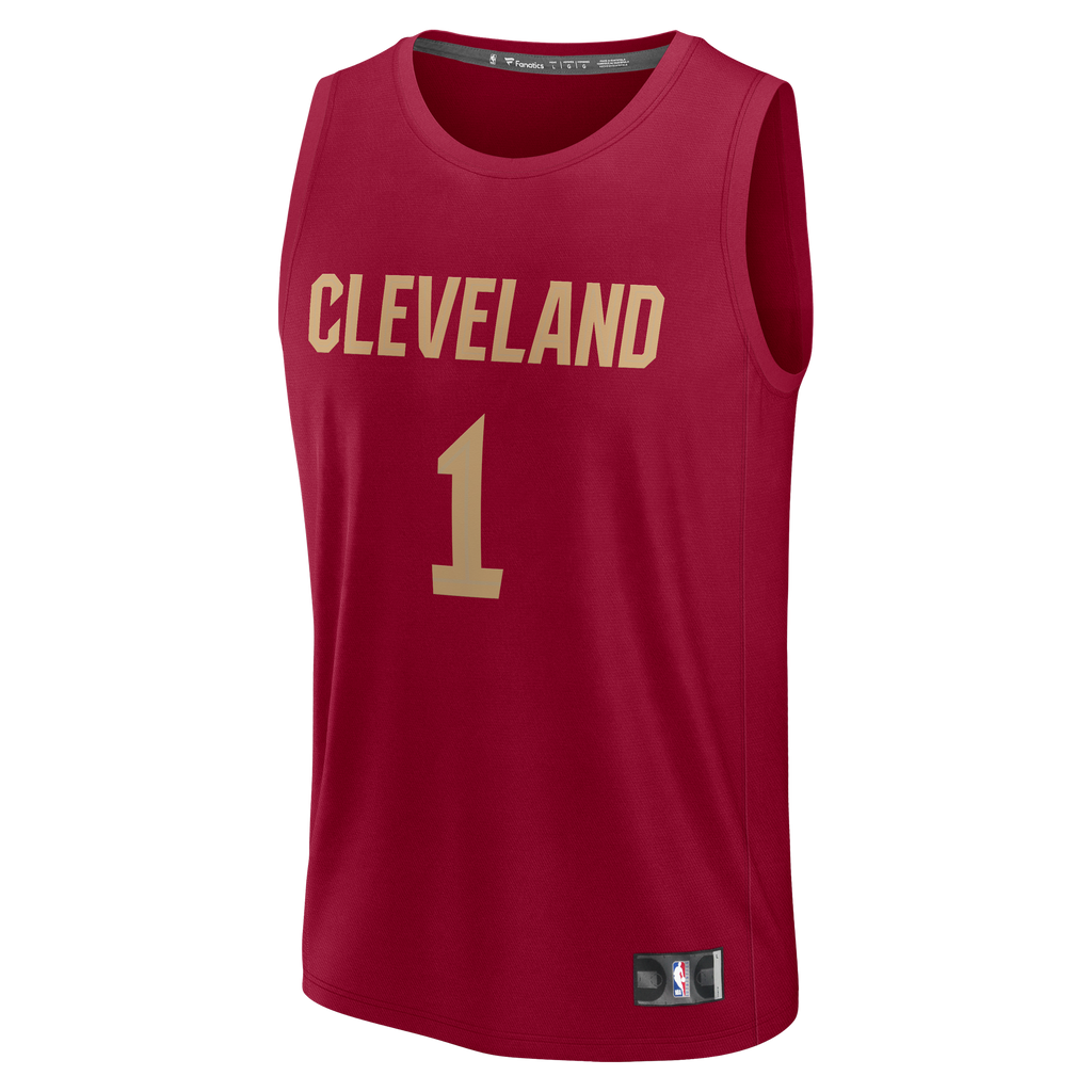 Youth Cleveland Cavaliers James Harden Fanatics Wine Fast Break Replica Jersey - Icon Edition product image 7, provided for