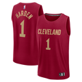 Youth Cleveland Cavaliers James Harden Fanatics Wine Fast Break Replica Jersey - Icon Edition product image 1, provided for