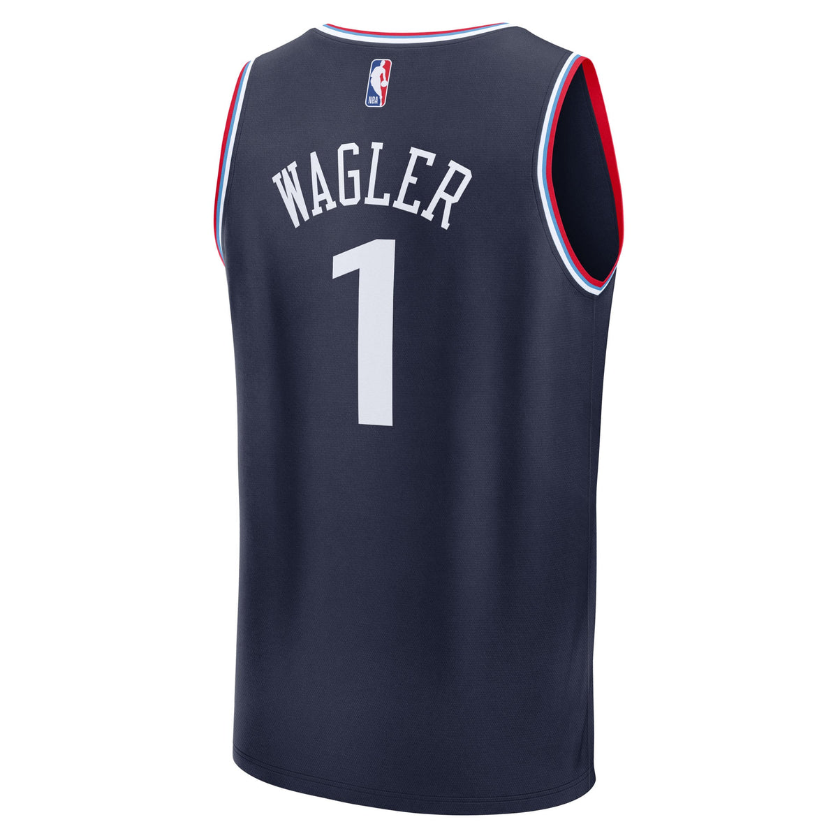 Youth LA Clippers Keaton Wagler Fanatics Navy Fast Break Replica Jersey - Icon Edition product image 4, provided for visual