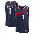 Youth LA Clippers Keaton Wagler Fanatics Navy Fast Break Replica Jersey - Icon Edition product image 1, provided for visual