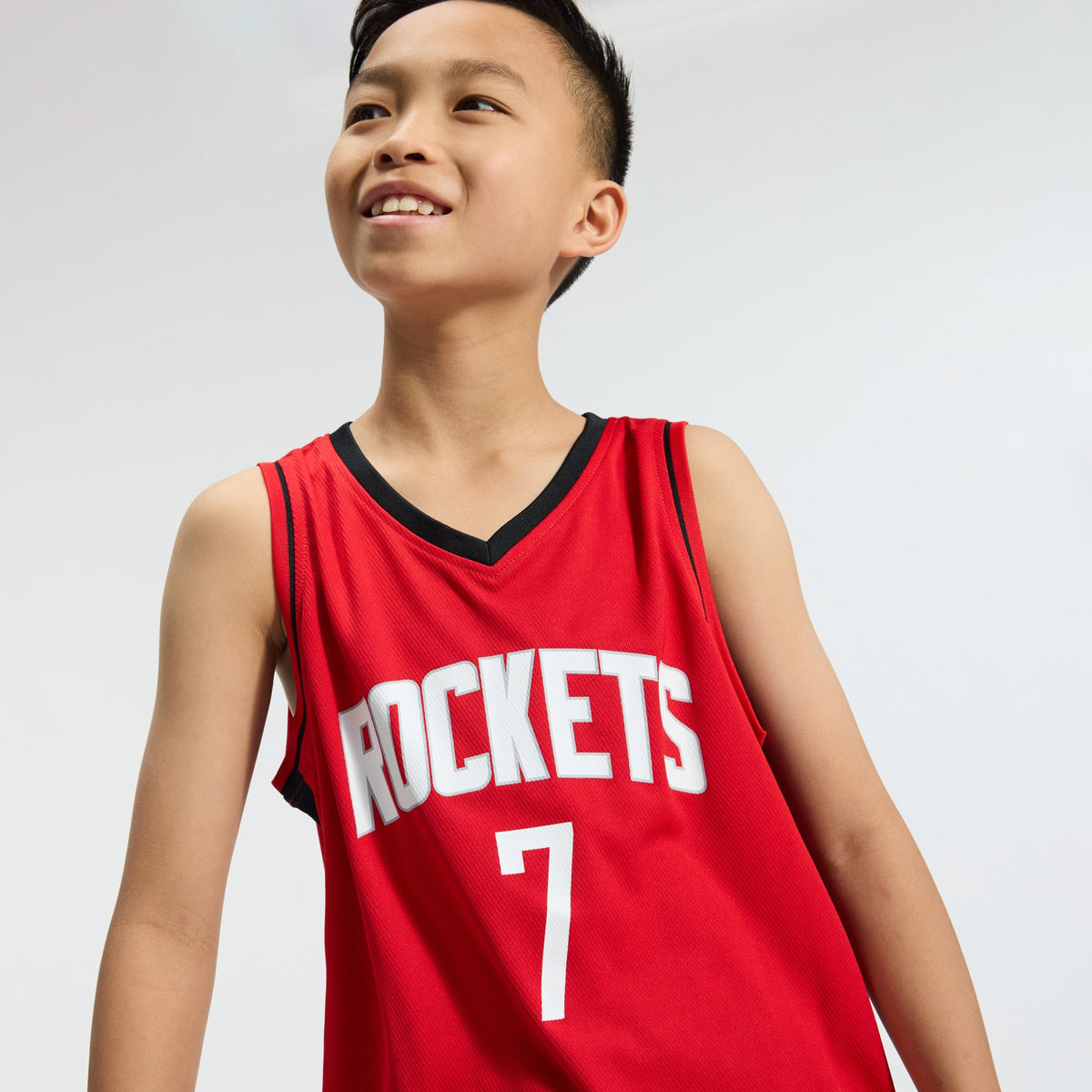 Youth Houston Rockets Kevin Durant Fanatics Red Fast Break Jersey - Icon Edition product image 9, provided for visual