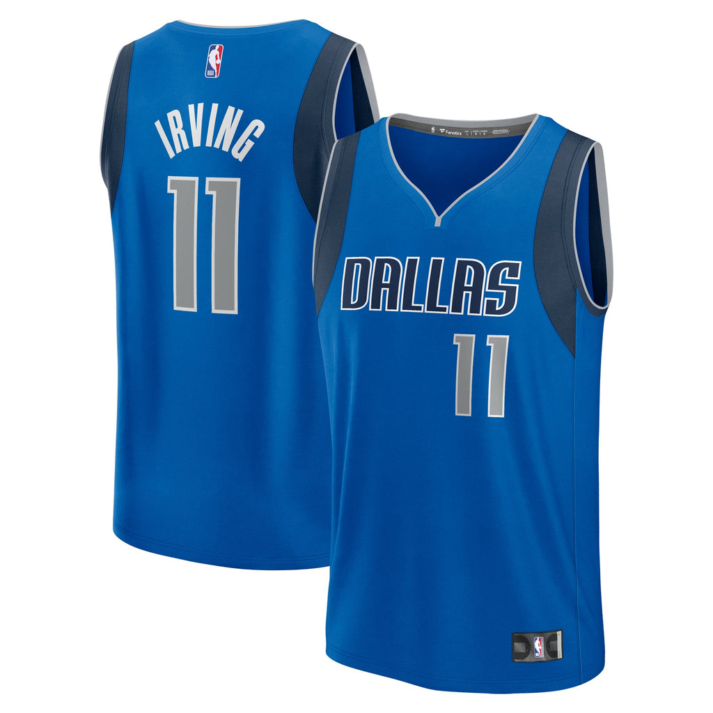 Youth Dallas Mavericks Kyrie Irving Fanatics Blue Fast Break Replica Player Jersey - Icon Edition product image 2, provided