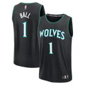 Youth Minnesota Timberwolves LaMelo Ball Fanatics Black Fast Break Jersey - Statement Edition product image 1, provided for