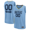 Youth Memphis Grizzlies Fanatics Light Blue Fast Break Custom Jersey - Statement Edition product image 1, provided for