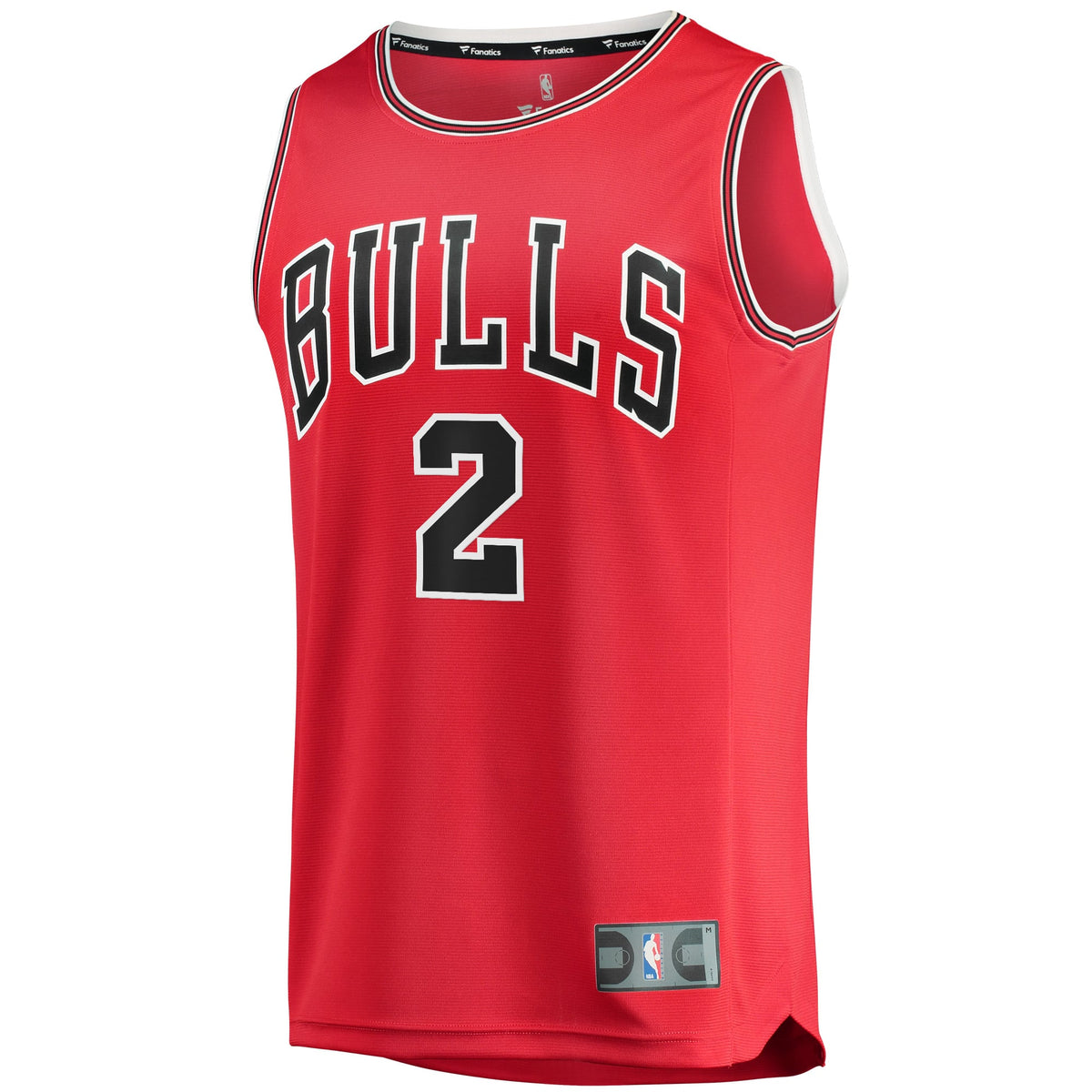 Youth Chicago Bulls Lonzo Ball Fanatics Red Fast Break Road Replica Jersey - Icon Edition product image 3, provided for