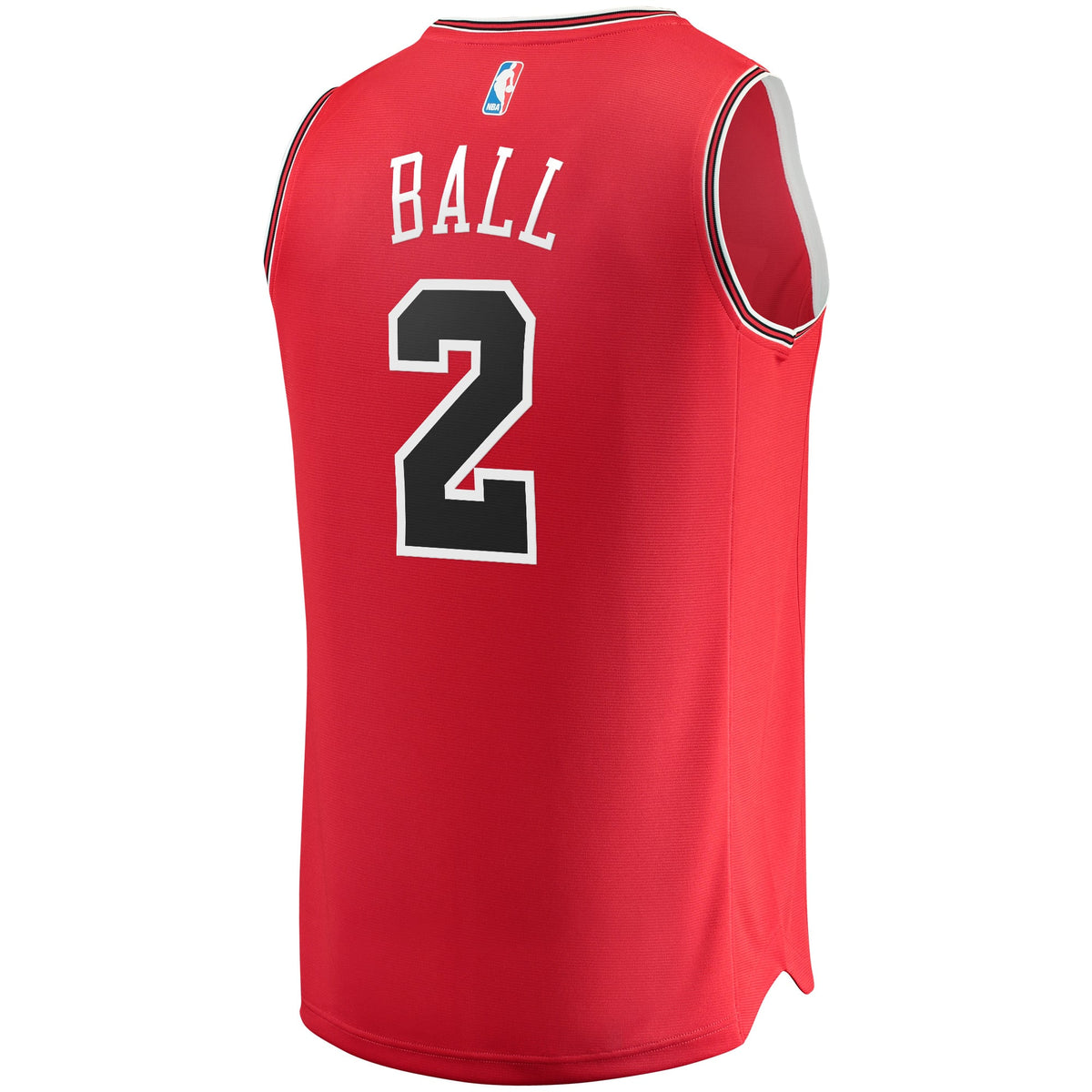 Youth Chicago Bulls Lonzo Ball Fanatics Red Fast Break Road Replica Jersey - Icon Edition product image 4, provided for