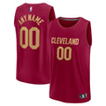 Youth Cleveland Cavaliers Fanatics Maroon Fast Break Custom Jersey - Icon Edition product image 1, provided for visual