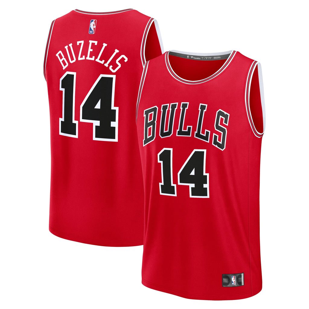 Youth Chicago Bulls Matas Buzelis Fanatics Red Fast Break Replica Player Jersey - Icon Edition product image 2, provided for