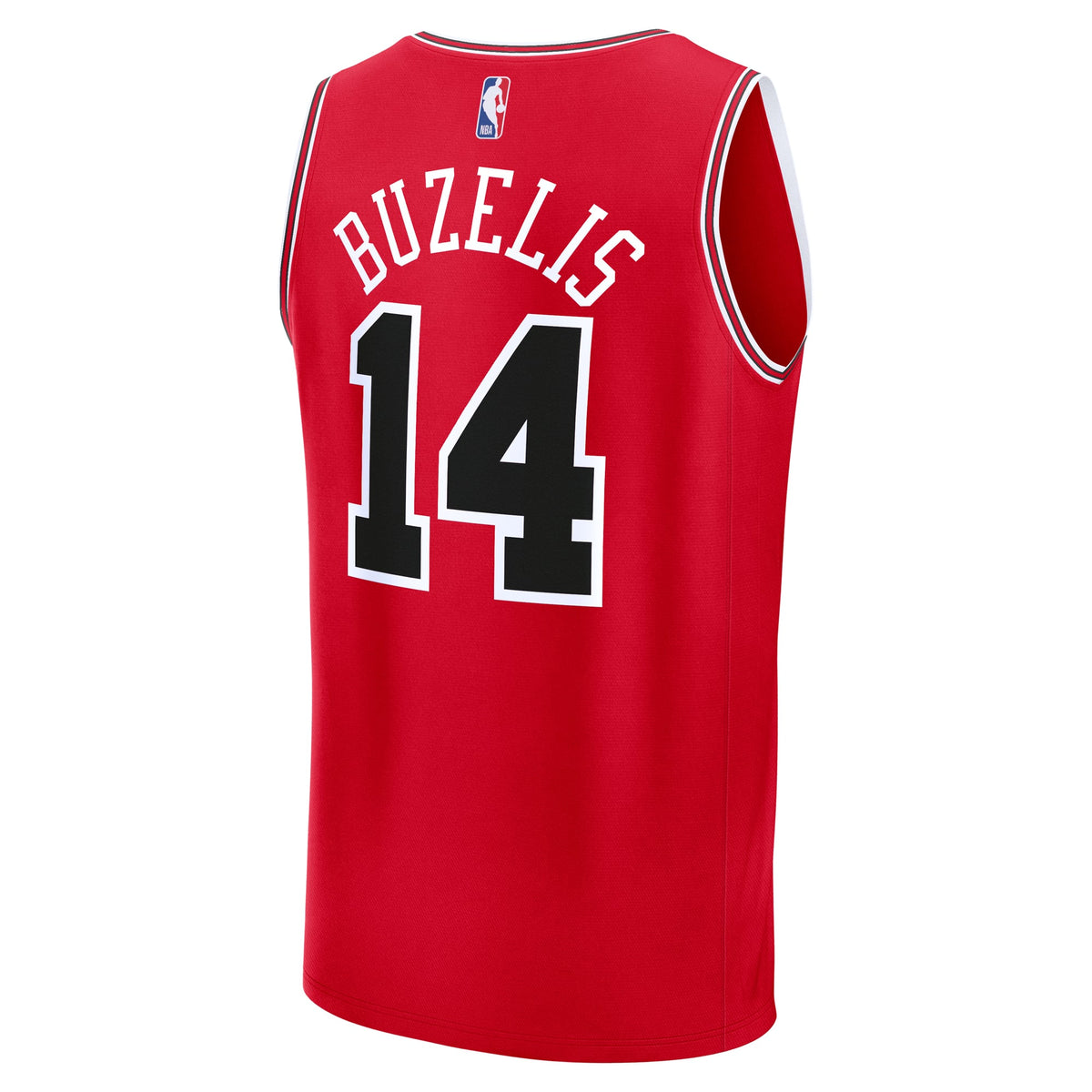 Youth Chicago Bulls Matas Buzelis Fanatics Red Fast Break Replica Player Jersey - Icon Edition product image 4, provided for